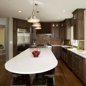 Creative Use of Wood, Copper, Quartz Creates Dazzling Kitchen Renovation