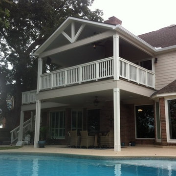 Covered Porch and Balcony in Sugar Land