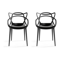 Masters Chair Black Pack of 2 - Dining Chairs
