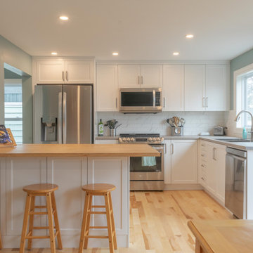 Modern kitchen & Bath renovation | Habermehl Contracting