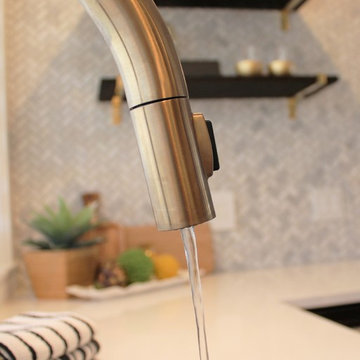 Coal Valley, IL- What's Black & White and Gold All Over? This On-Trend Kitchen