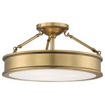 Minka-Lavery - Minka-Lavery Harbour Point Three Light Semi Flush Mount 4177-249 - Three Light Semi Flush Mount from Harbour Point collection in Liberty Gold finish. Number of Bulbs 3. Max Wattage 100.00. No bulbs included. No UL Availability at this time.