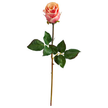 21" Rose Bud Artificial Flower, Set of 6