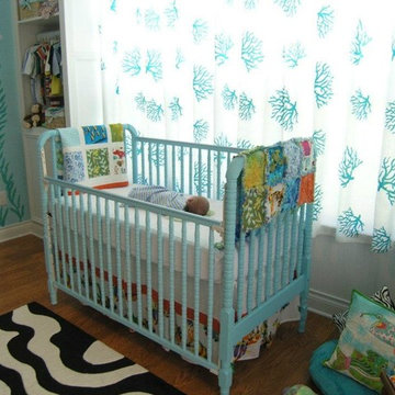Custom Tropical Theme Baby Bedding