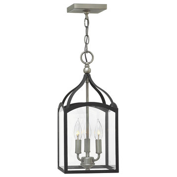 Hinkley Clarendon Small Open Frame Pendant, Aged Zinc