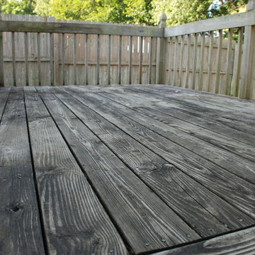Pressure Treated Deck Stain Project Start to Finish