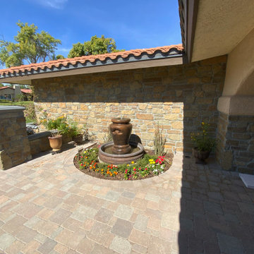 Cabernet Tumbled Natural Stone Veneer Exterior