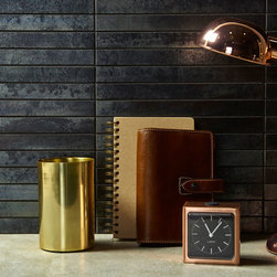 Metallic Steel Linear Mosaic - Wall And Floor Tile