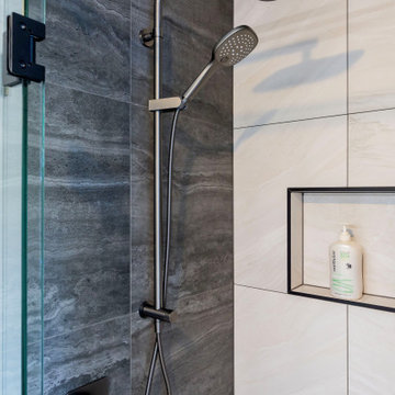 Tiled shower