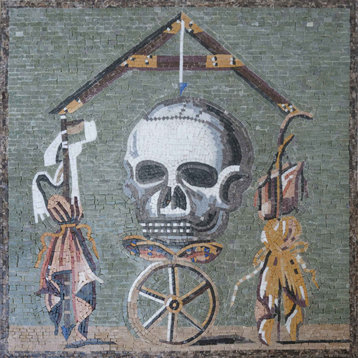 Handcut Mosaic - The Skull