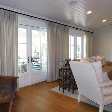 Medley Residence living room drapery