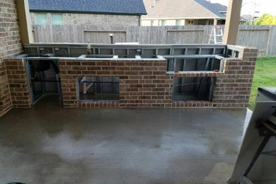 Outdoor Kitchen Brick Install
