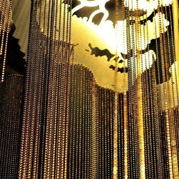 Bead chain chandelier - Lighting