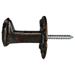 RailroadWare - Railroad Spike Kitchen Hook, Hanger 2" - The RR Spike Wall Hook 2". It is a functional piece of heavy duty railroad hardware with a rustic finish. It can be used in the kitchen, bath or to any room in the house. It is classic, & can handle a heavy load. All RailroadWare has spent hard time on the railroad. RailroadWare is hand polished and lacquer sealed for a lasting finish.