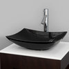 Wyndham Collection WC-GS004 18" Granite Vessel Sink - Black