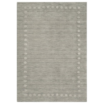 Safavieh Kids 4' x 6' Hand Loomed Wool Rug in Gray and Ivory