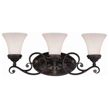 Vaxcel - Avenant 3-Light Bathroom Light in Traditional Style 10.5 Inches Tall