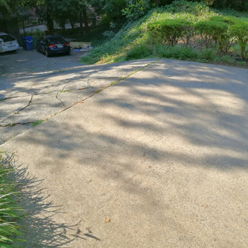 Before - Challenging and narrow driveway