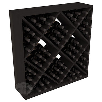Solid Diamond Storage Cube, Redwood, Black