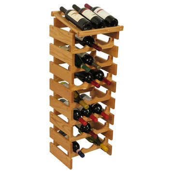 Wooden Mallet Dakota 8 Tier 24 Bottle Display Wine Rack in Light Oak