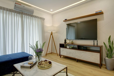 Example of a trendy living room design in Other