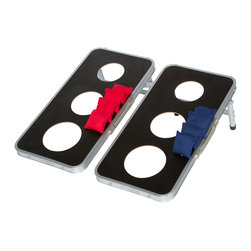 Trademark Innovations - 3-Hole Cornhole Bean Bag Toss Set - Outdoor And Lawn Games
