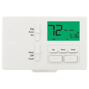 Lux Digital Programmable Thermostat, White