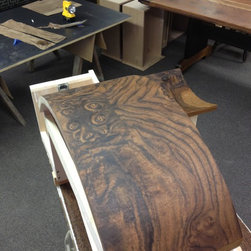 Wave Front Walnut Vanity - Bathroom Vanities And Sink Consoles