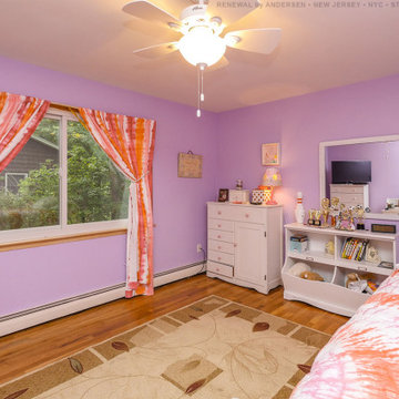 New White Window in Colorful Bedroom - Renewal by Andersen NJ /  NYC