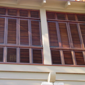 Lake House Porch Shutters