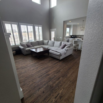 Red Oak wood floor with Penetrating Oil
