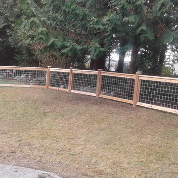 Wood fence