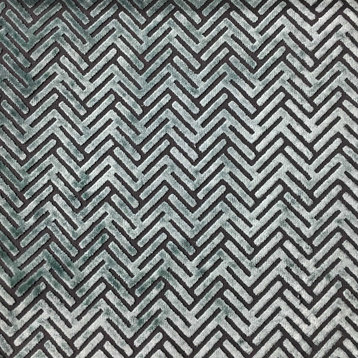 Apollo Burnout Velvet Upholstery Fabric, Laguna