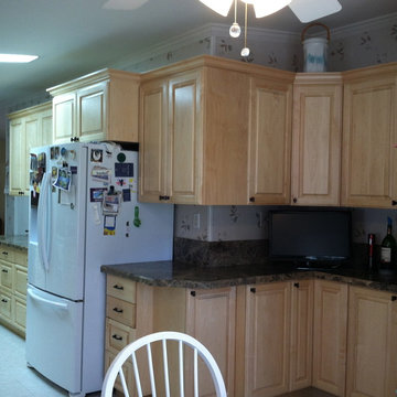 Custom kitchen in a mobile home