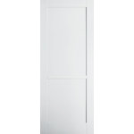 JELD-WEN - Moda Double Panel Interior Door, 76.2x198.1 cm - This interior door from Jeld-Wen measures 76.2 by 198.1 centimetres, characterised by a white primed finish. Boasting a double panel design, the Moda Double Panel Interior Door is sleek and minimalist, effortlessly complementing an array of decor styles. Jeld-Wen is driven by sustainability, innovation and efficiency, offering an extensive range of windows, doors and stairs to enhance your home.
