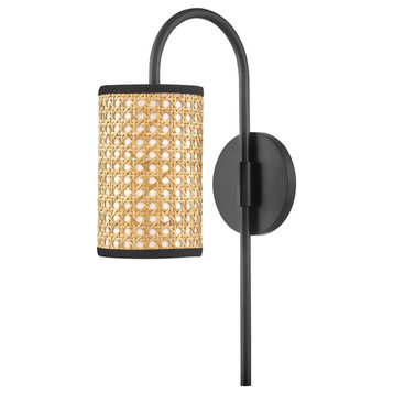 Mitzi H520101 Dolores 17" Tall Wall Sconce - Soft Black