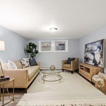 Fanuel St Brighton MA 2 bed room 1 bath basement apartment completed in a week.