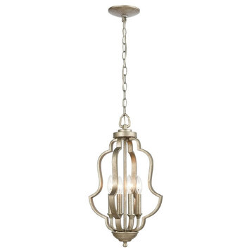4 Light Pendant in Traditional Style - 21 Inches tall and 12 inches wide