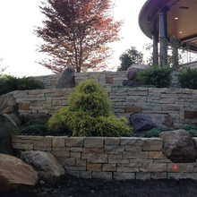 Retaining wall material