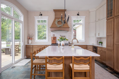 Example of a cottage kitchen design in Raleigh