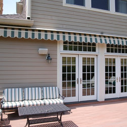 Classic, very simple striped awning. - Awnings
