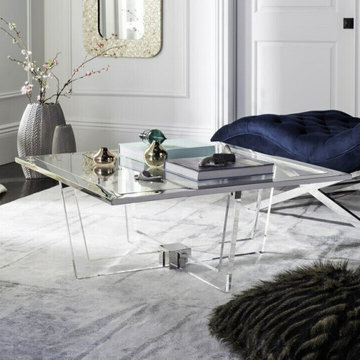 Modern Coffee Tables with Lucite Acrylic Legs