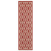 Meridian 9754R, Red/Ivory, 7'10"x7'10"