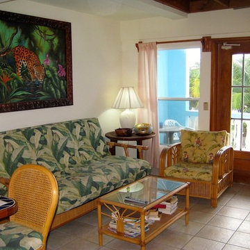 Futon Decorating Ideas for Beach House Tropical Theme