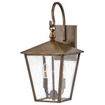 Hinkley Lighting - Huntersfield Medium Wall Mount Lantern in Burnished Bronze - Inspired by the heirloom quality of a traditional European lantern  Huntersfield breathes contemporary tradition. The oversized cast arm and loop offer a stately yet subtle appearance. Huntersfield is available in a Black or Burnished Bronze finish.&nbsp