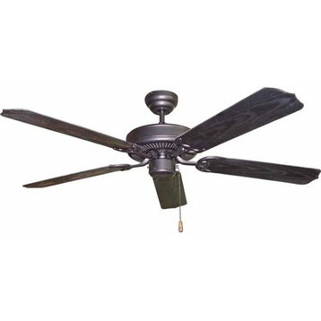 Volume Lighting V5953 5 Blade 52" Indoor / Outdoor Ceiling Fan - Black