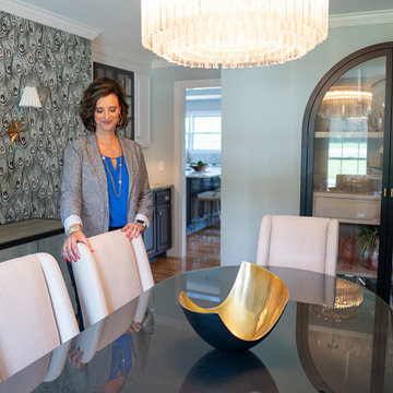 Feathered Luxe Dining & Foyer