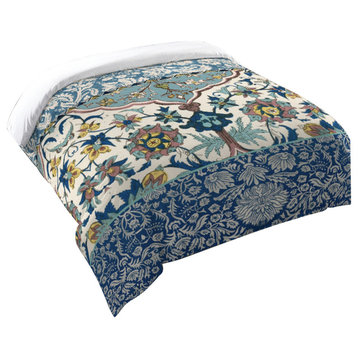 Laural Home Royal Blue Bohemian Tapestry Duvet Cover, King