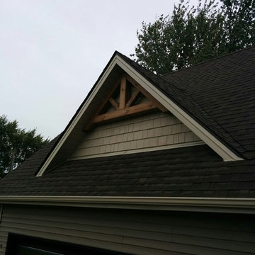 Timber gable end accents