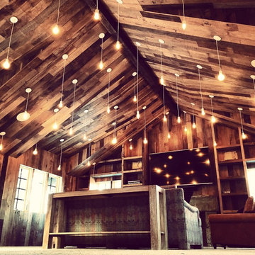 Snowing Lights in Ski Chalet